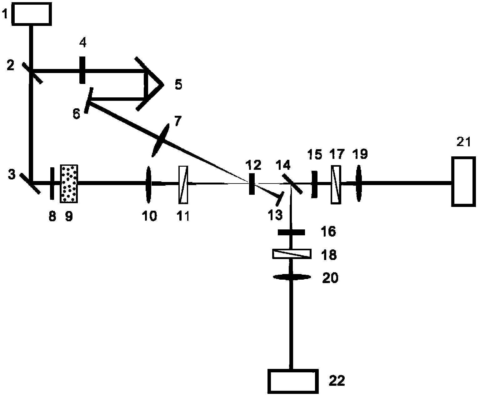 Femtosecond differential optical Kerr gate and imaging device and method based on optical Kerr gate