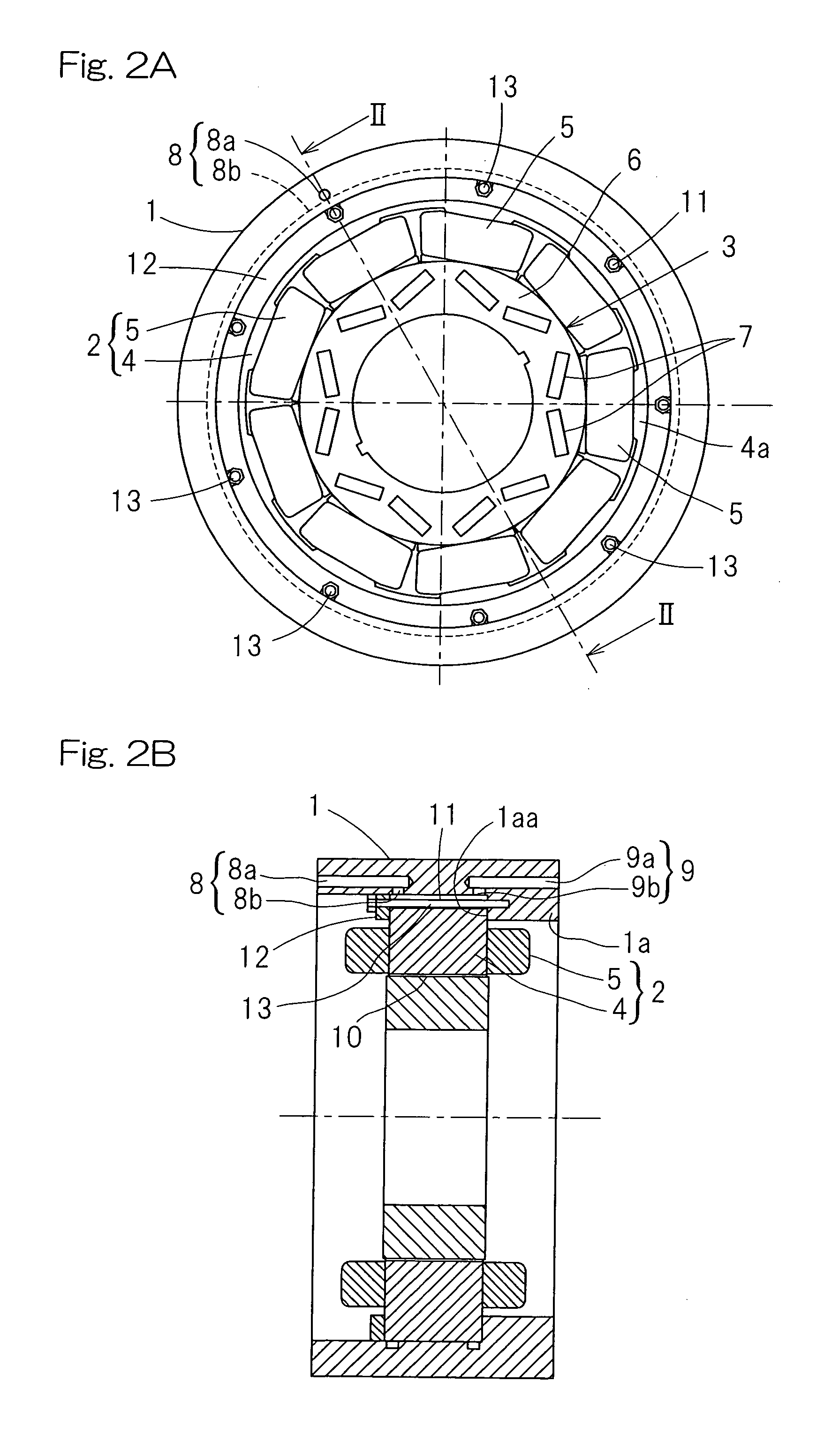 Vehicle drive motor