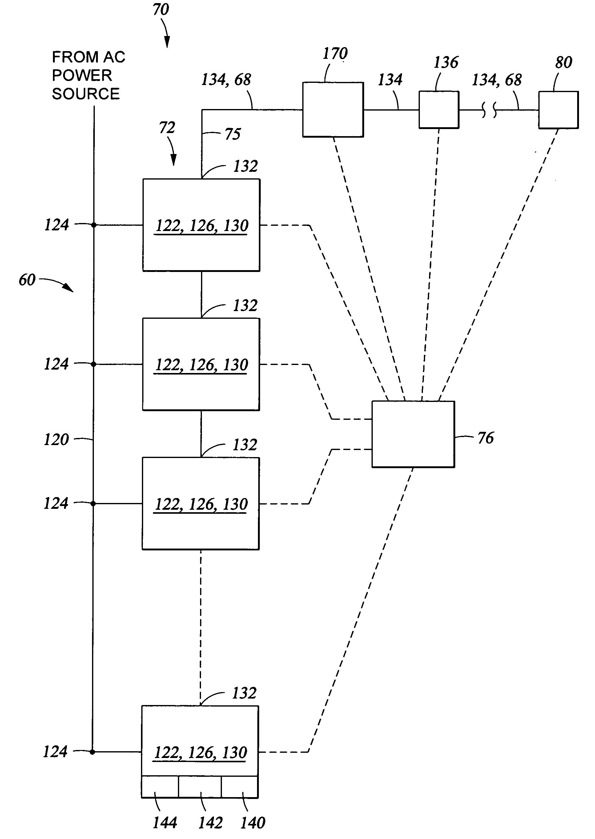 Electric control and supply system