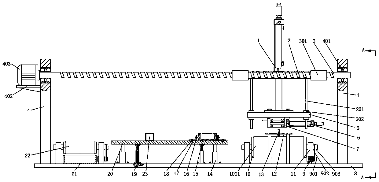 Tin soldering device for I-shaped inductor processing