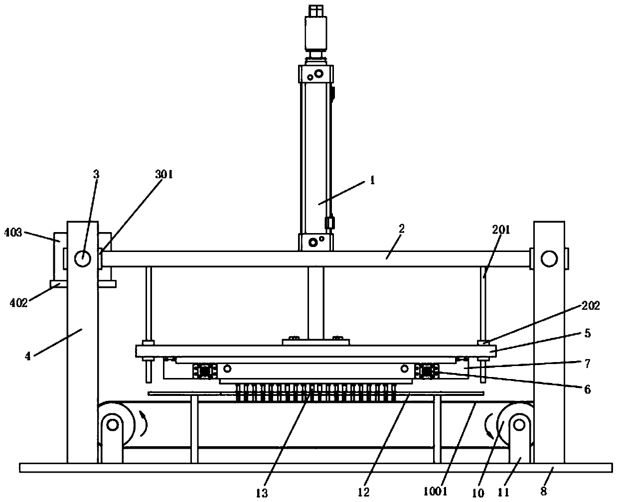 Tin soldering device for I-shaped inductor processing