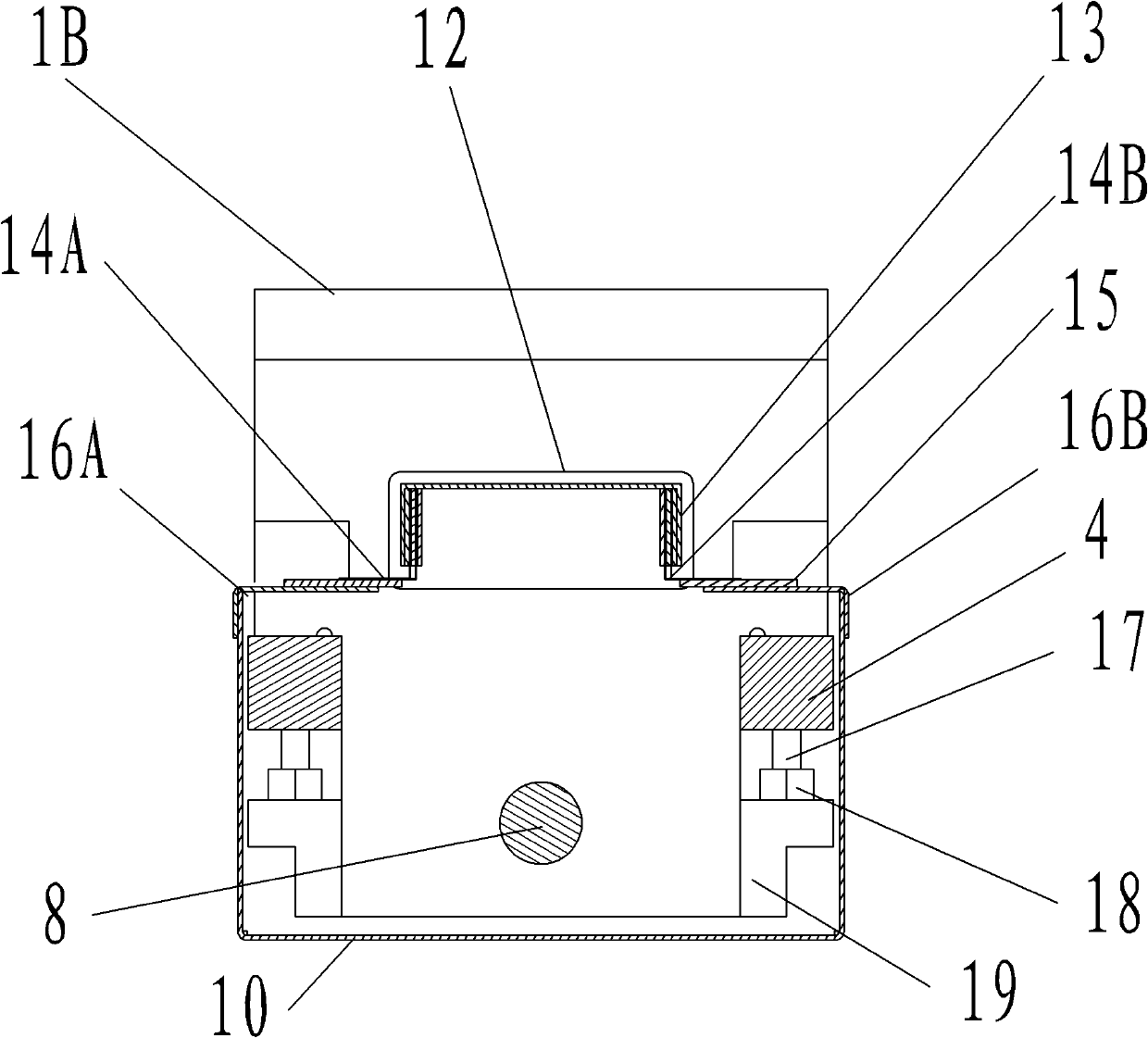 Totally closed oil bath type reciprocating motion supporting device for cement clinker grate cooler