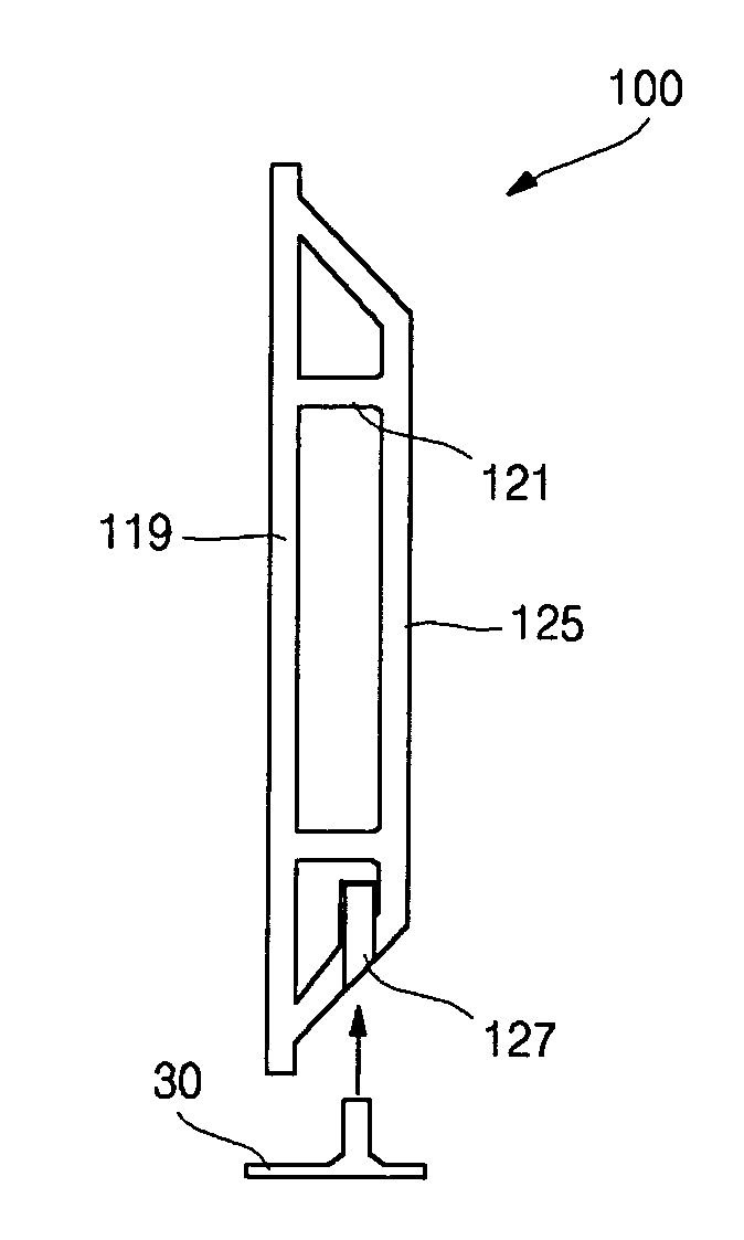 Plastic chassis and plasma display device including the same