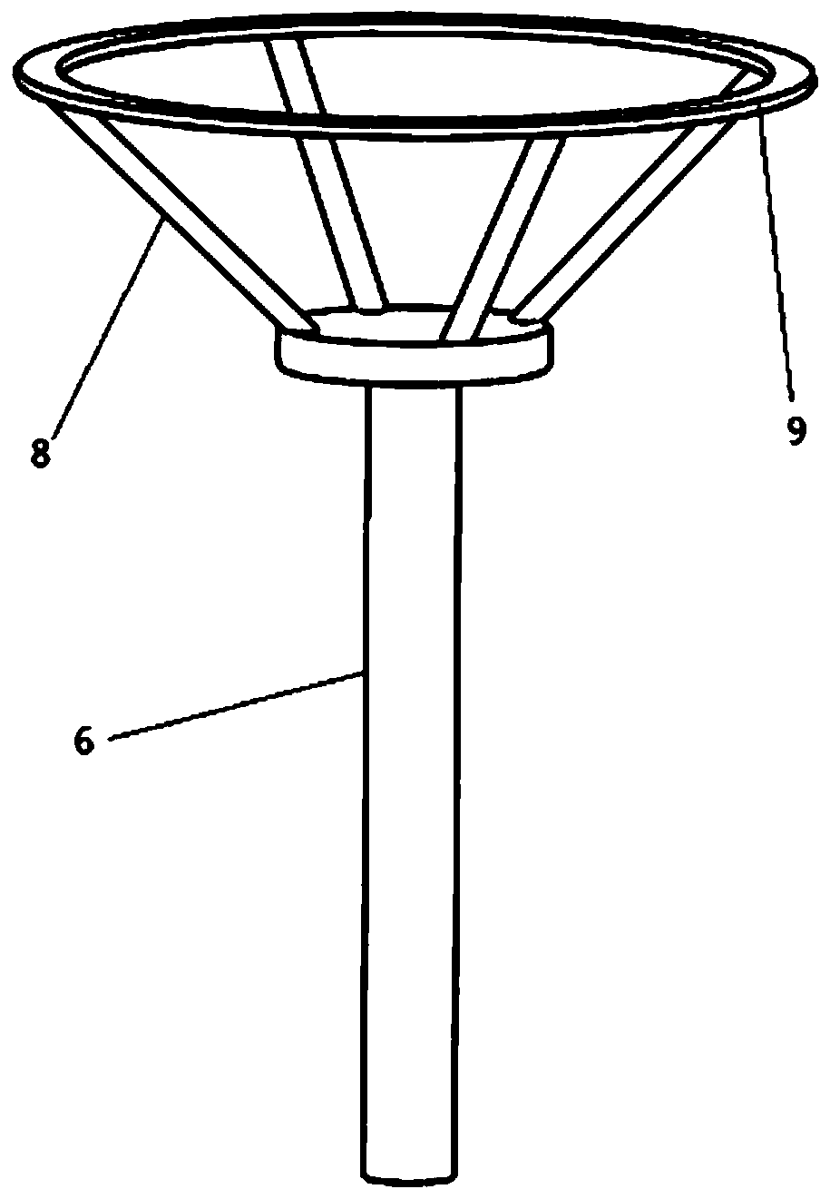 Device and method for preparing ultra-large area suspended nanofiber web