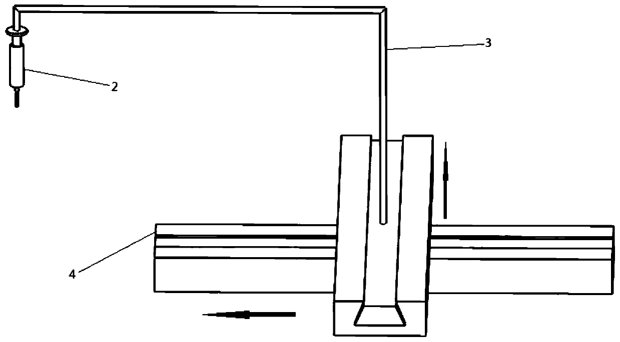 Device and method for preparing ultra-large area suspended nanofiber web