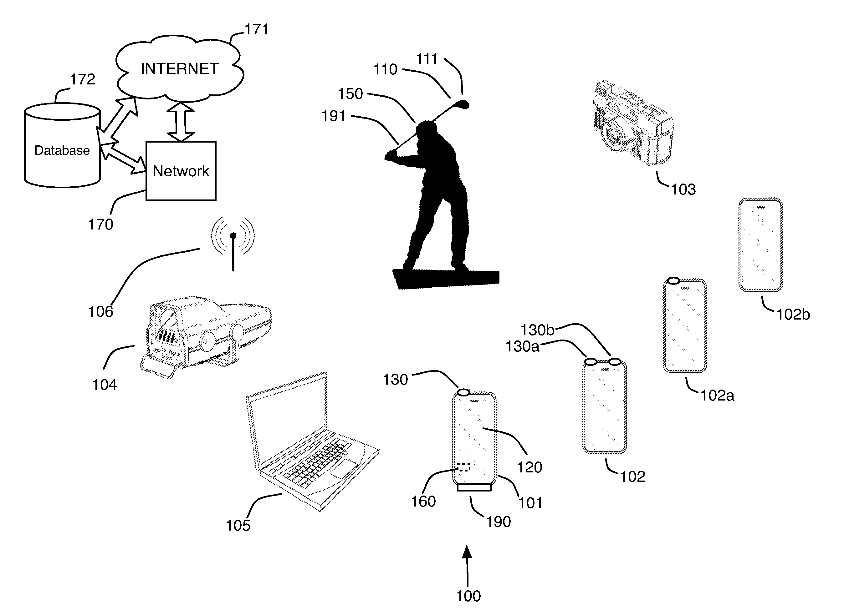 Portable wireless mobile device motion capture and analysis system and method