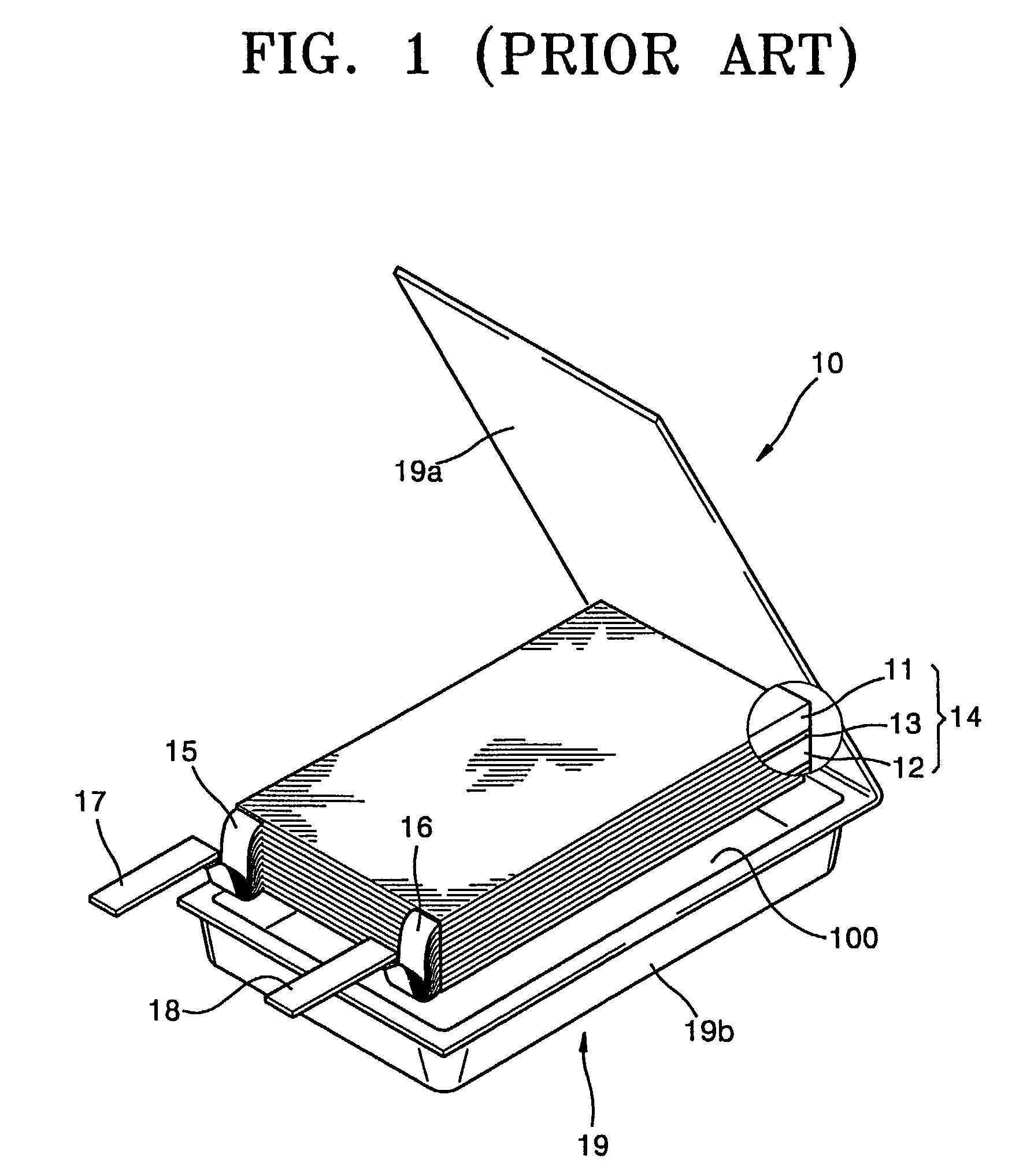 Battery unit and secondary battery employing the same