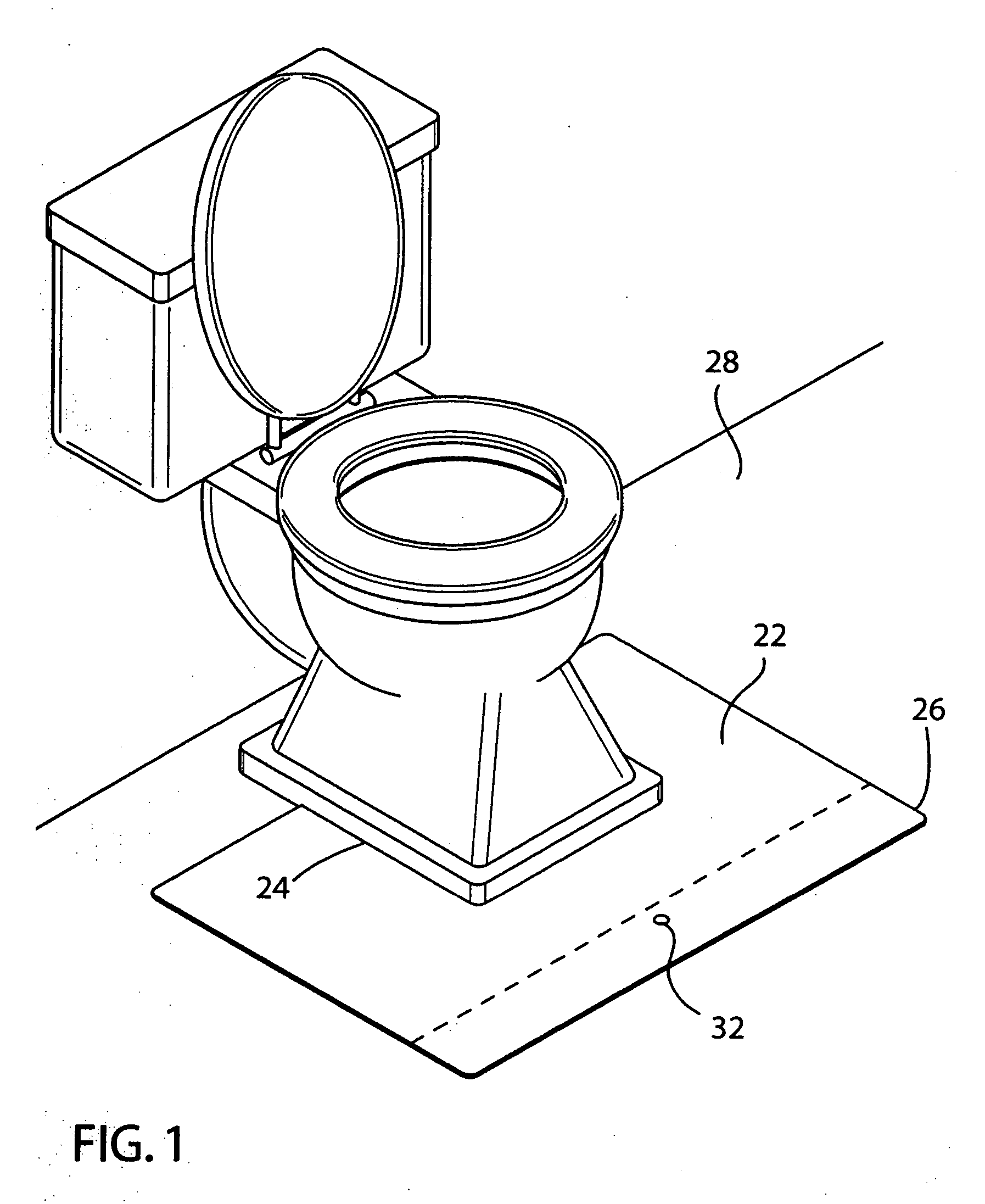 Disposable absorbent mat