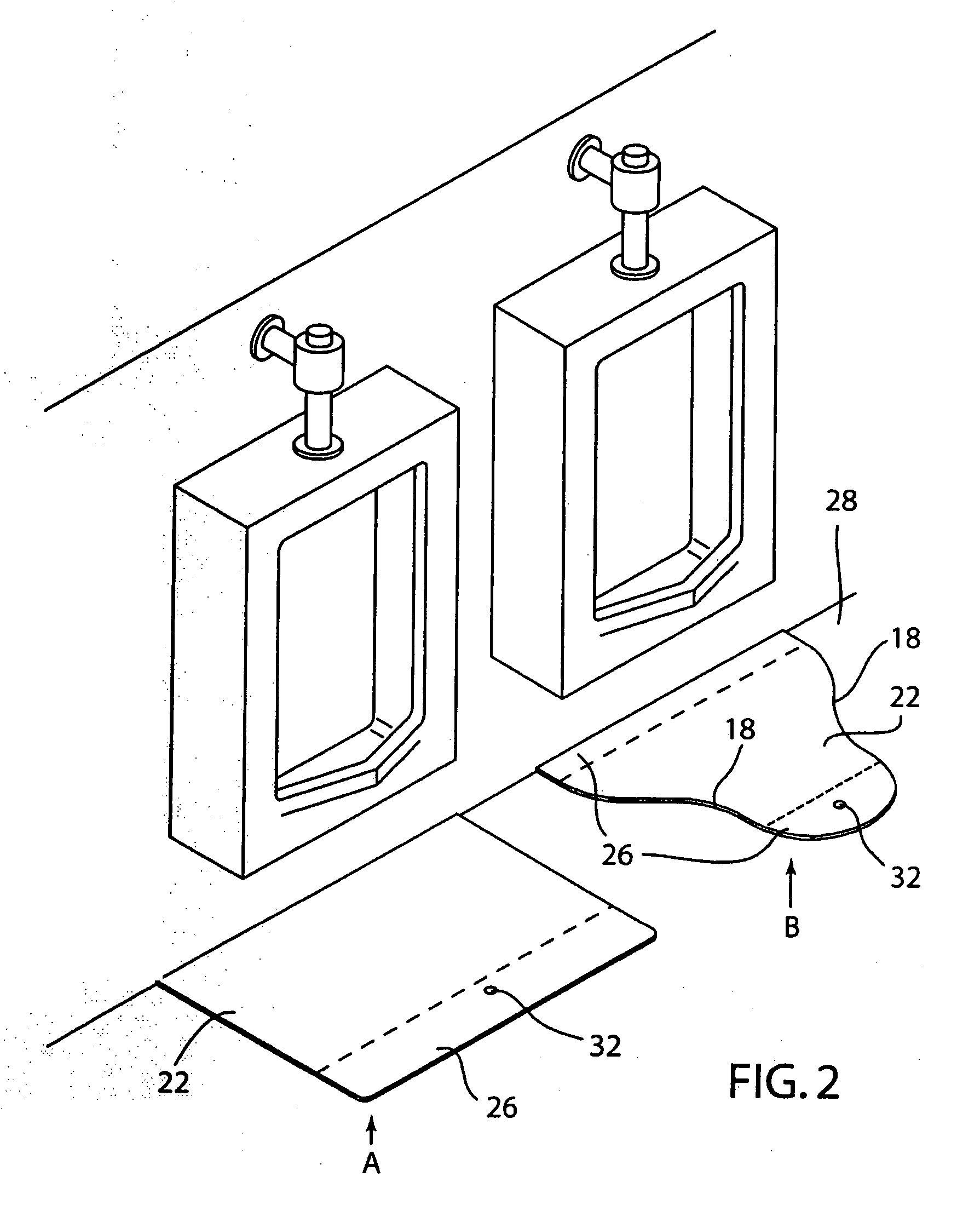 Disposable absorbent mat