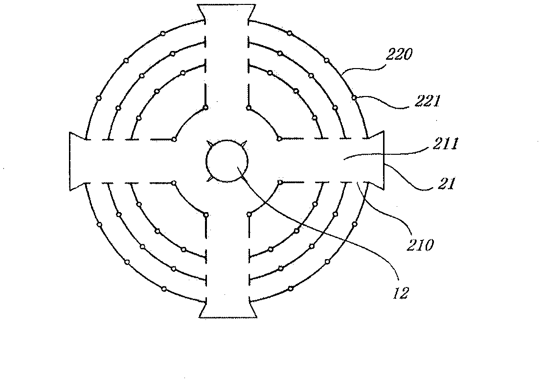 Muffler of comprehensive energy air channel well power generation station