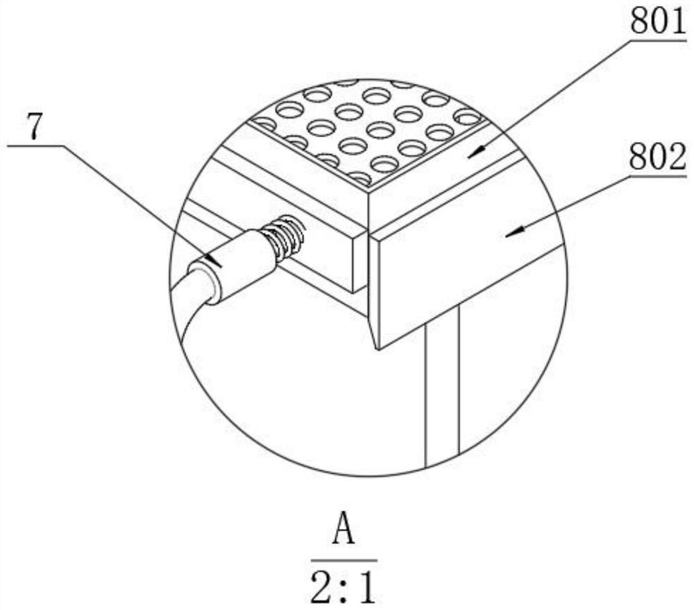 Honeycomb brick cement pouring device for building construction