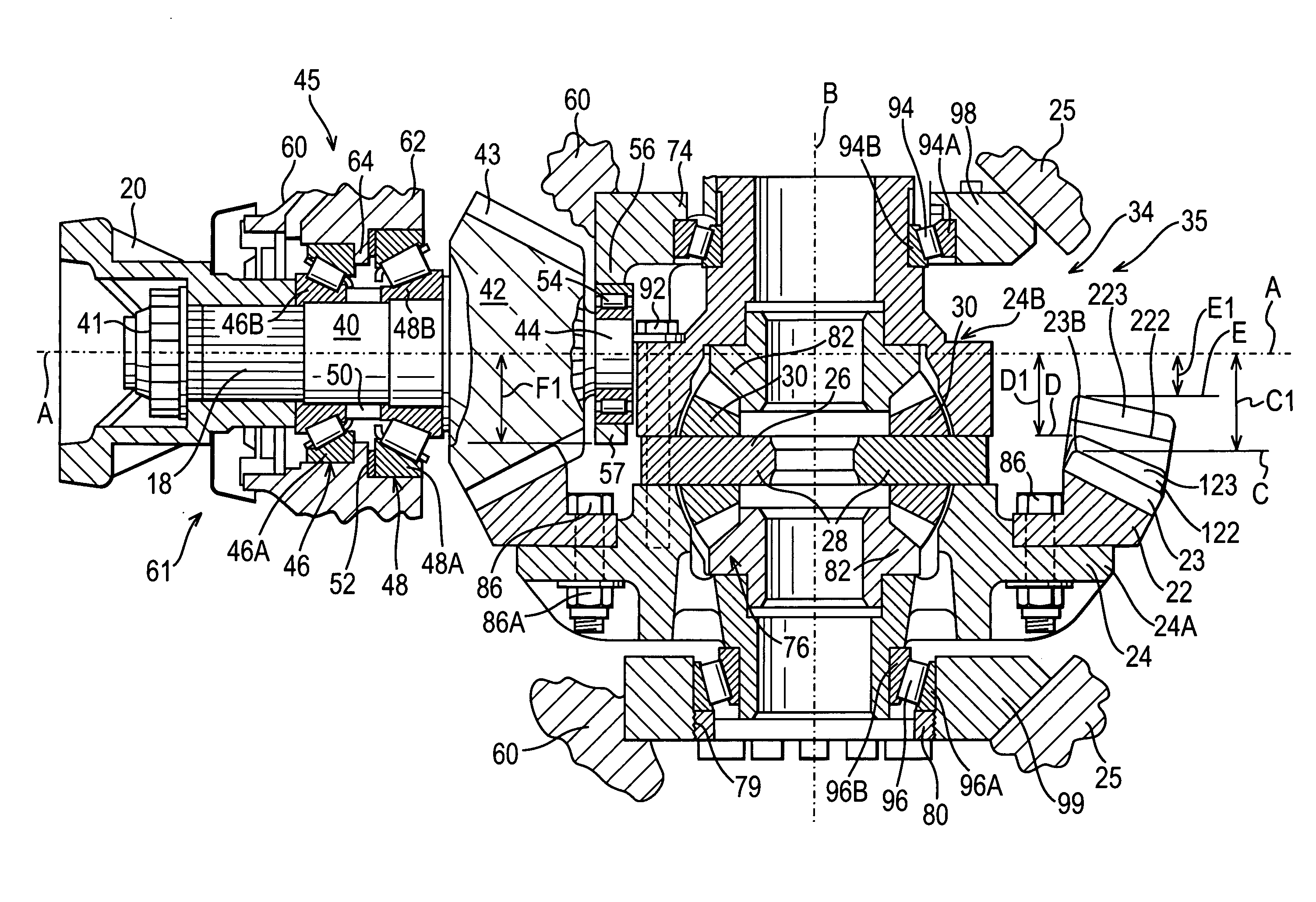 Differential carrier assembly