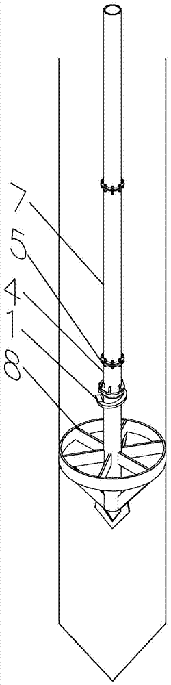 Bored pile bit overshot and method