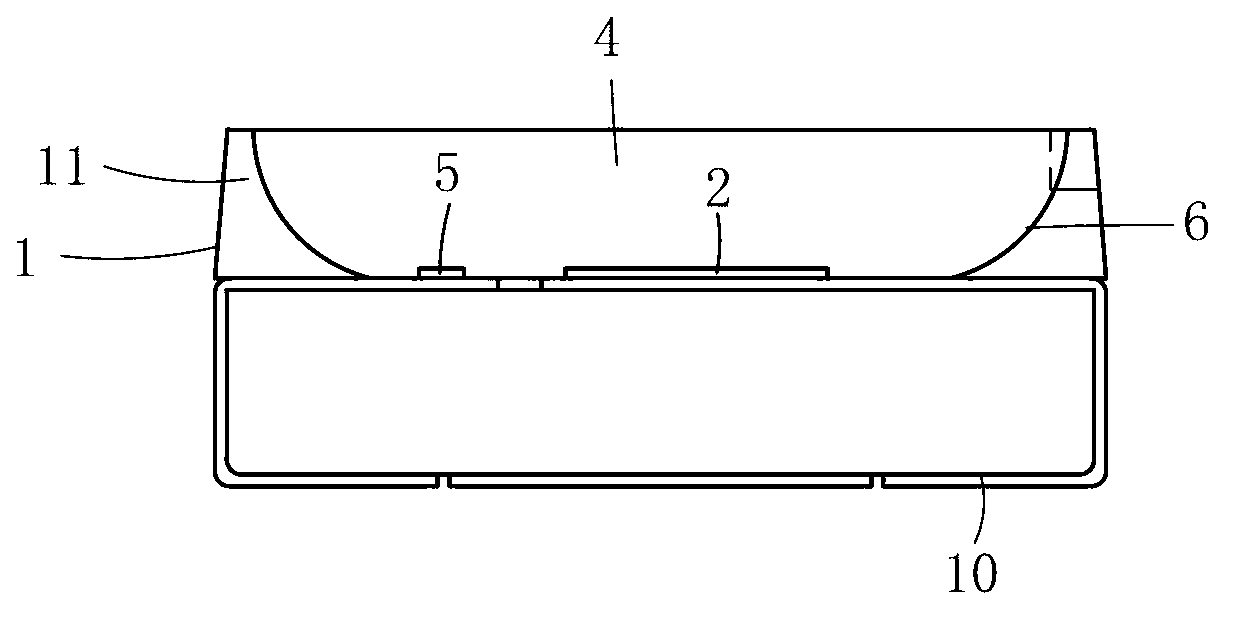 White-light LED (Light Emitting Diode) and packaging method thereof