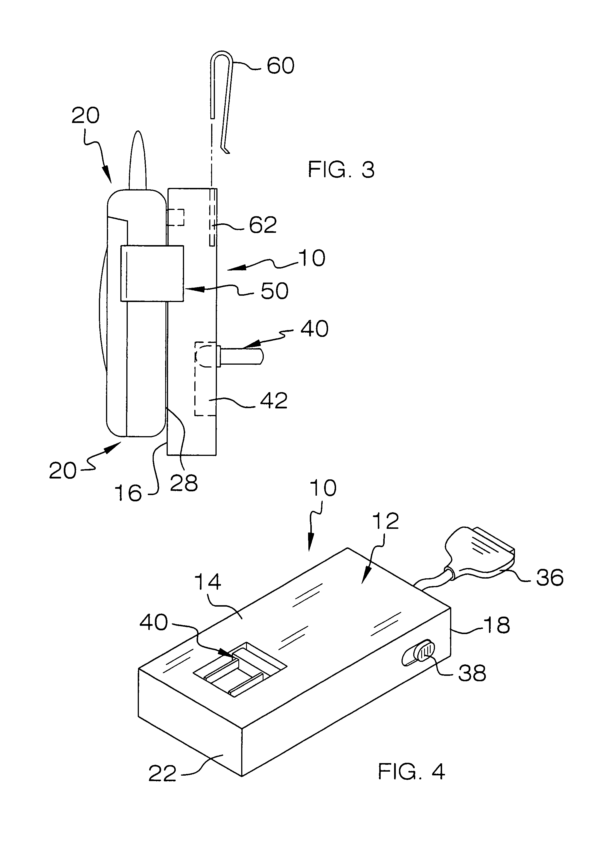 Detachable back-up battery pack for cell phone