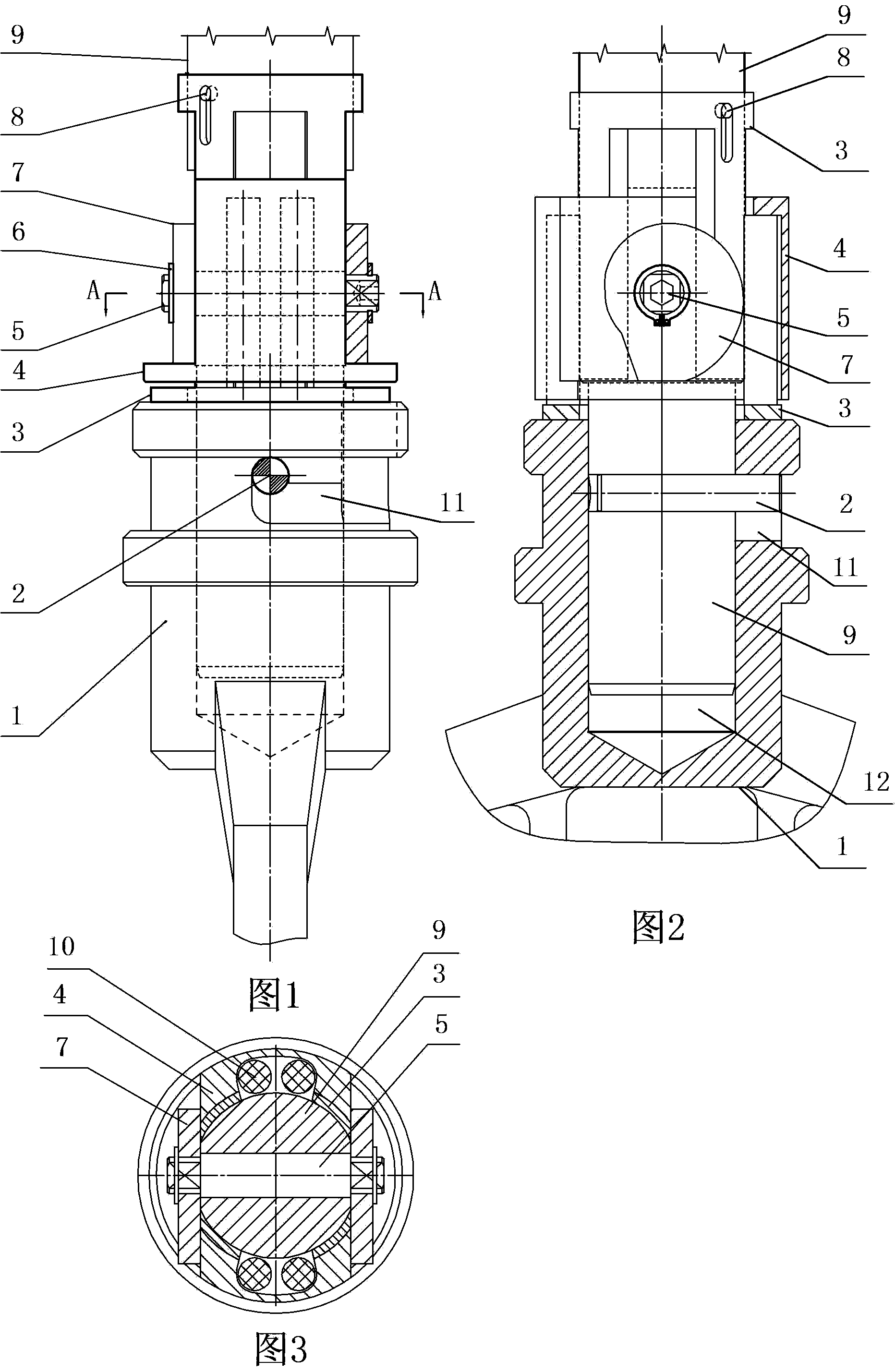 Rapid locking mechanism for stirring paddle