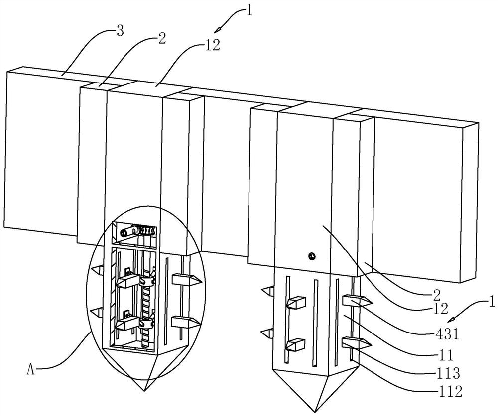 Pile plate type retaining wall and construction method thereof