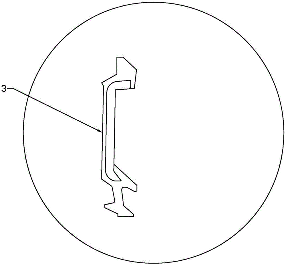 Sealed bearing sealing structure and sealing ring shape detection method thereof