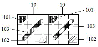 Organic light emitting diode display pixel array structure and display device