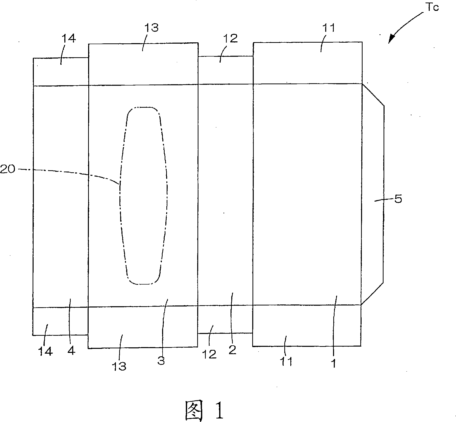 Sheet storage body, tissue paper storage box, and method of manufacturing household tissue paper storage box