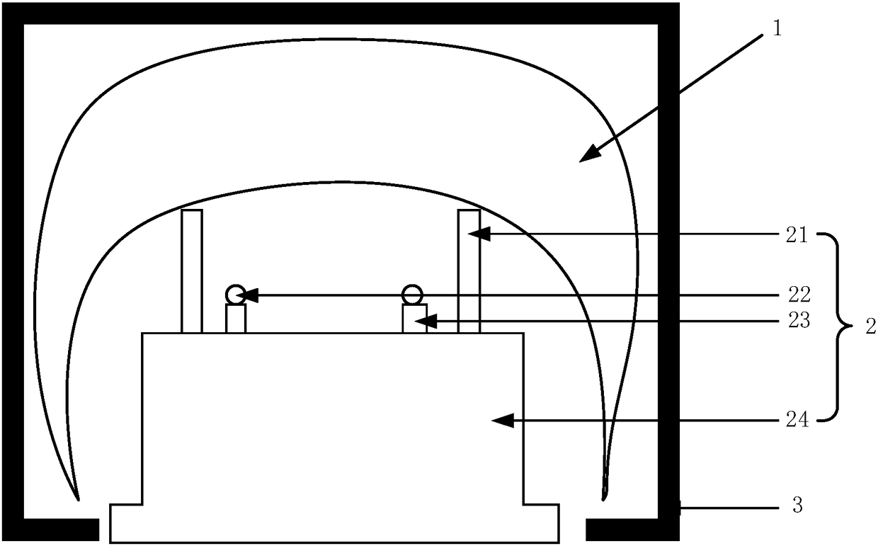 Measurement device and method of visible equipment imaging brightness