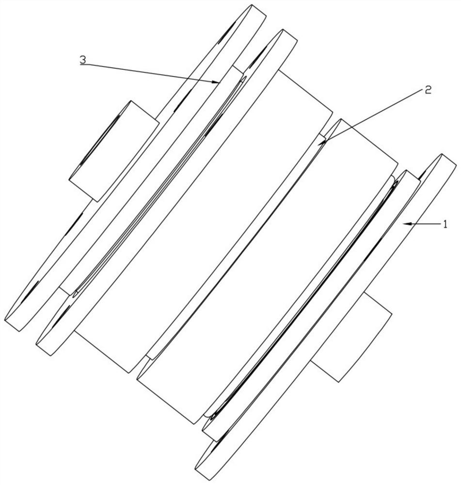 A surface refinement treatment device for internal gears