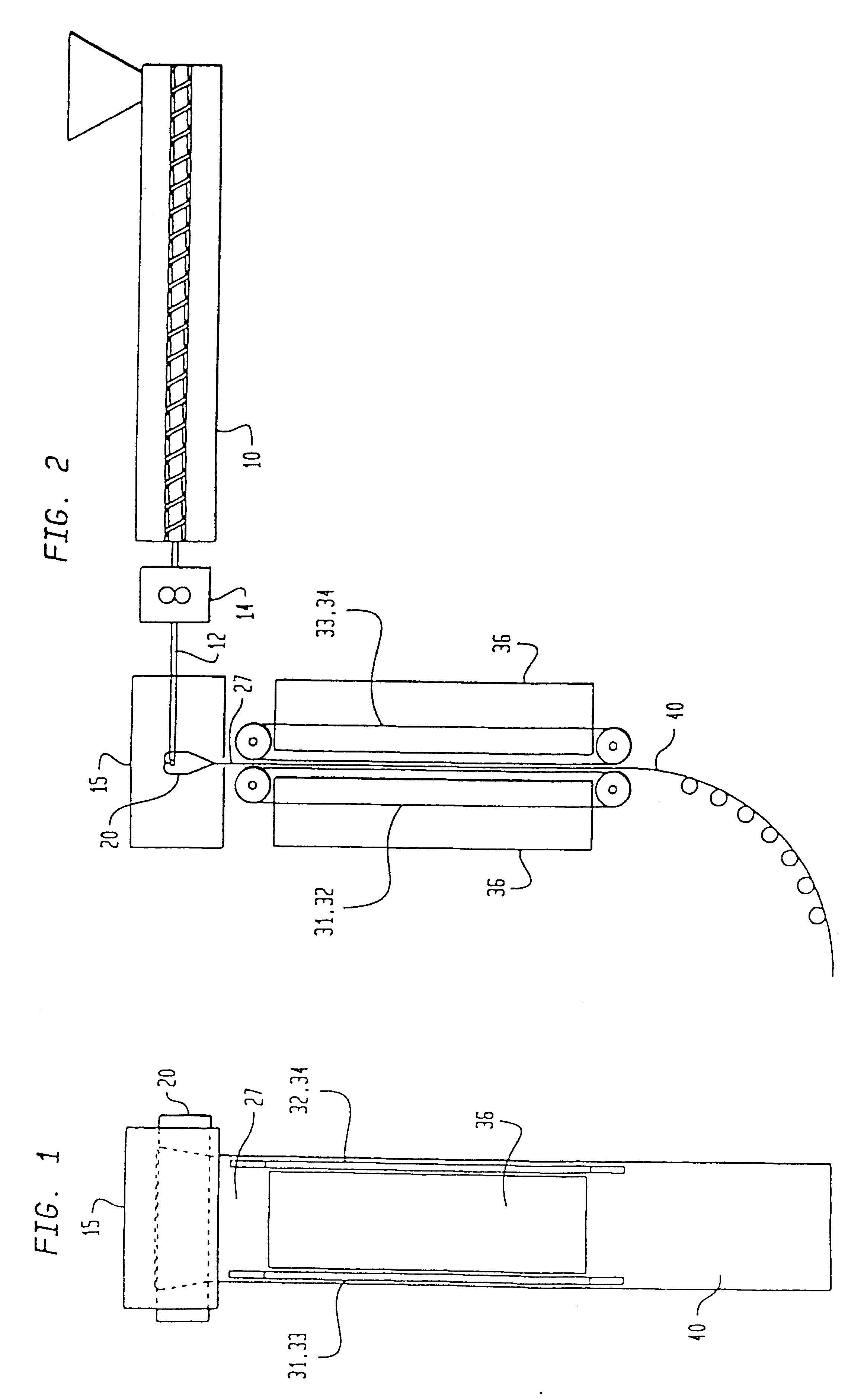 Process and apparatus for forming plastic sheet