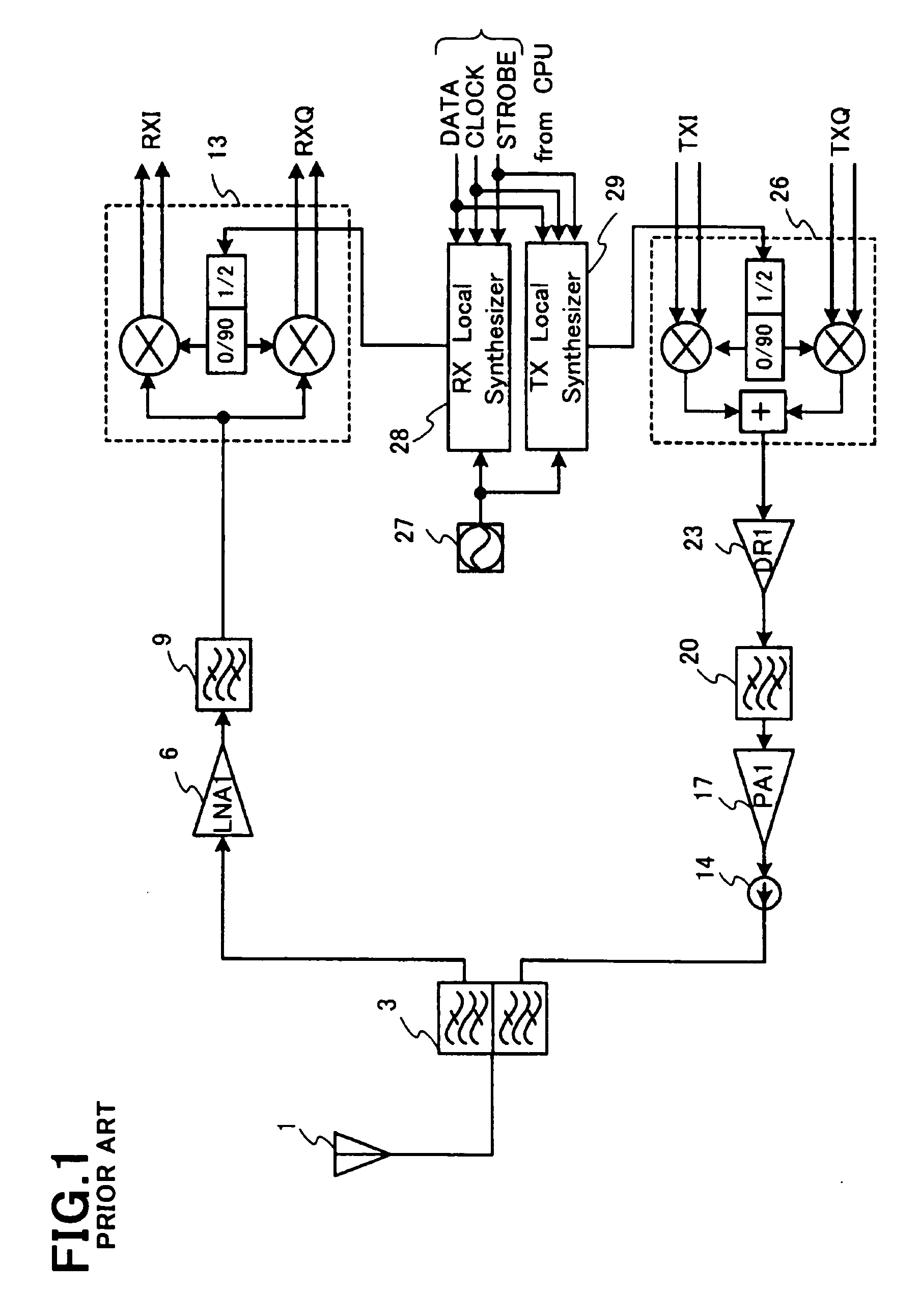 Multi-band wireless transceiver and method of controlling the same