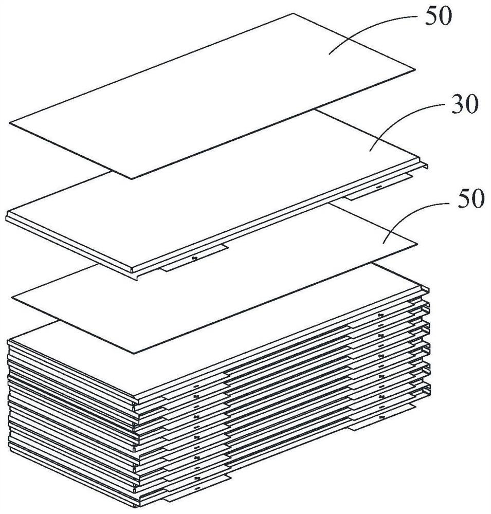 Large soft package battery module, assembly method, power battery and electric vehicle