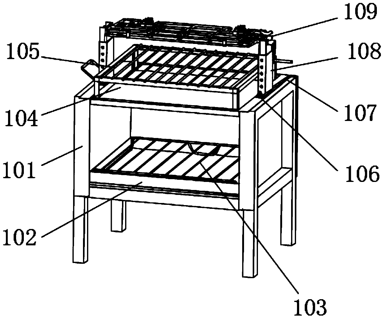 Environment-friendly automatic fume extraction barbecue oven