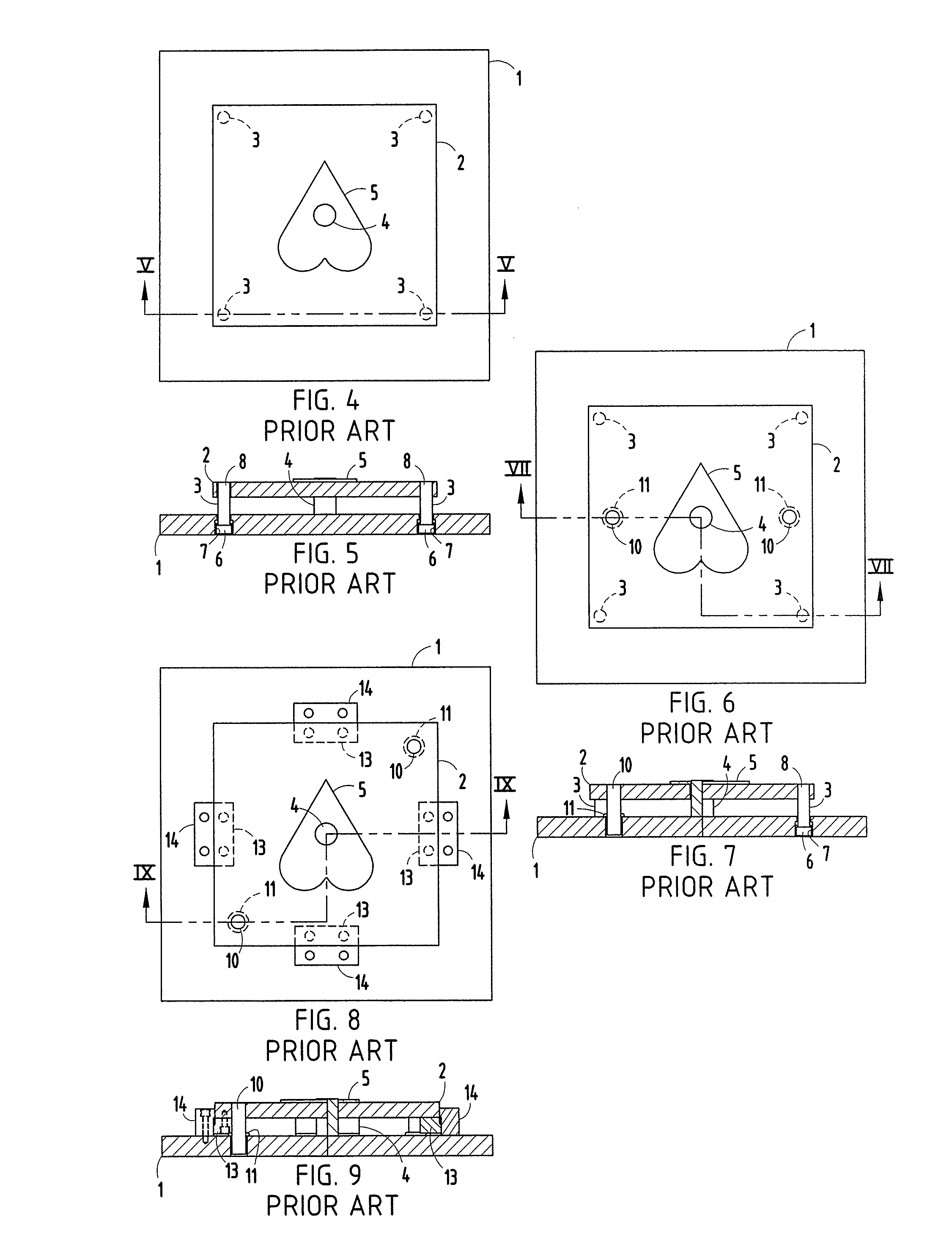 Guided keeper assembly and method for metal forming dies