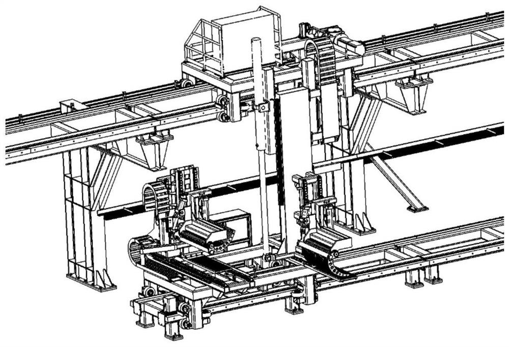 Large aluminum material extrusion rear automatic production line