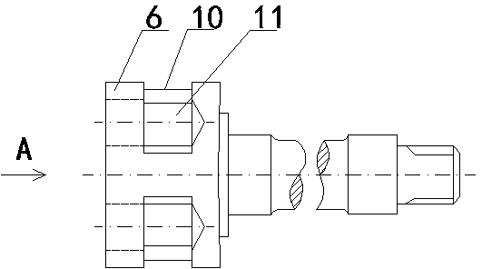 Actuating expanding device for automobile drum brake and drum brake