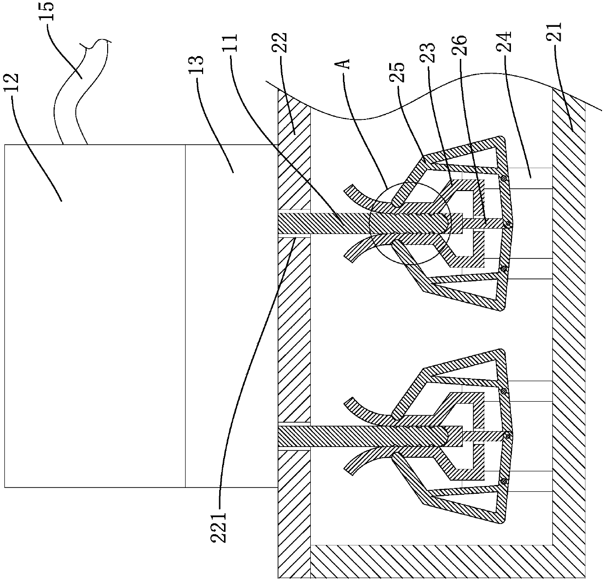 Installing structure for socket and plug