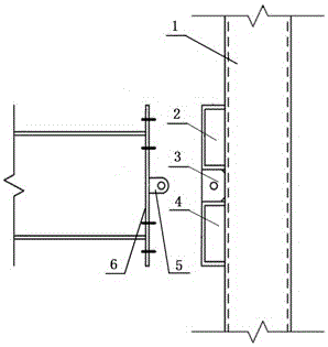 Novel steel pipe column and shaped steel beam assembling method