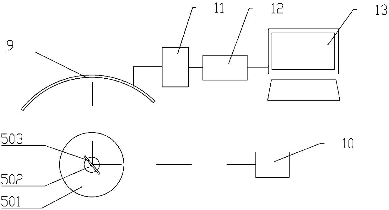 Piston motion displacement measurement system for free piston compression combustion device