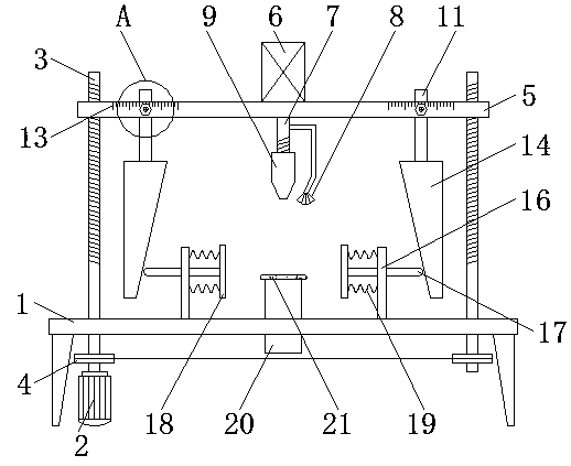 Gear machining punching device capable of preventing punching offset and adjusting pore diameter and punching method