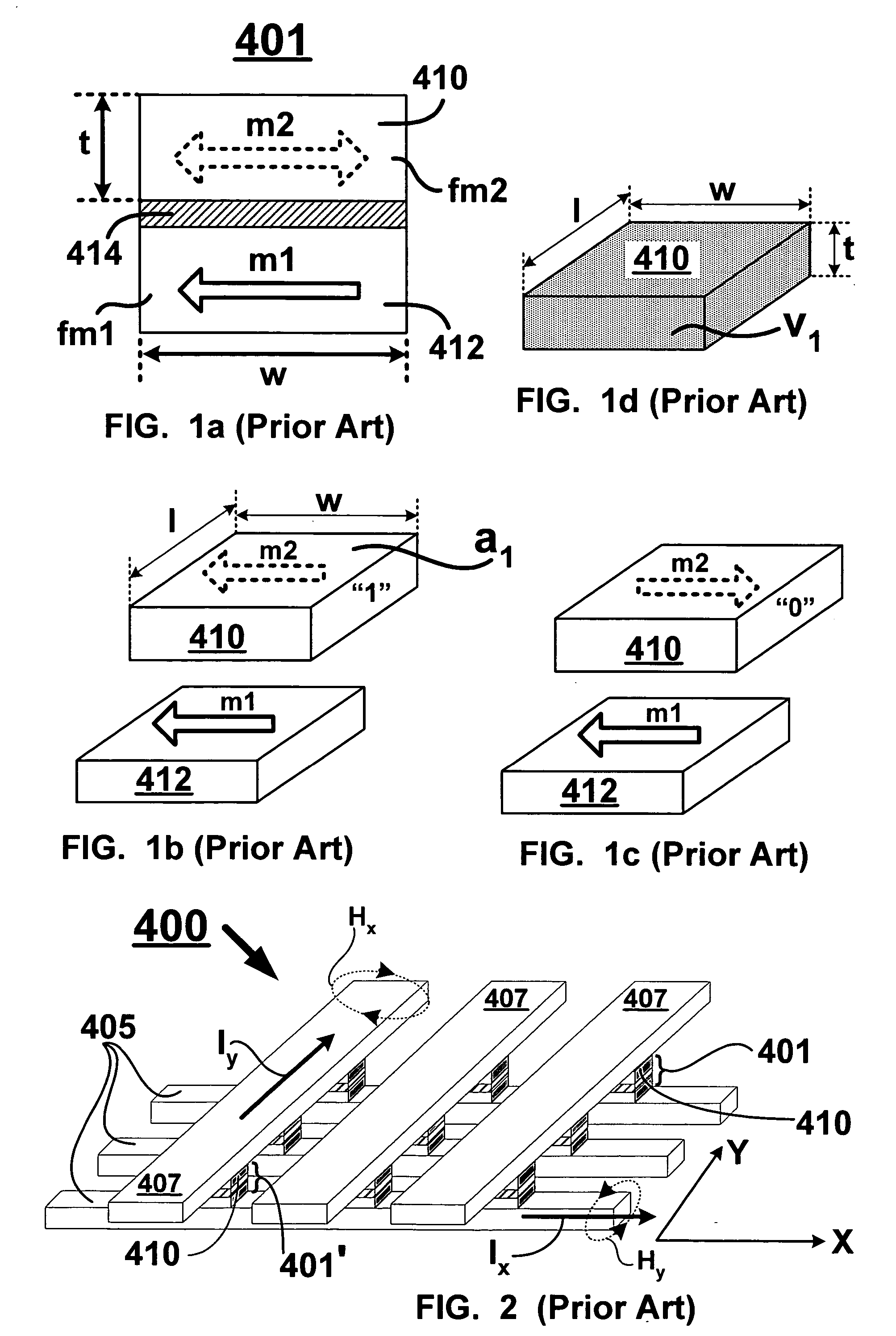 Thermally written magnetic memory device