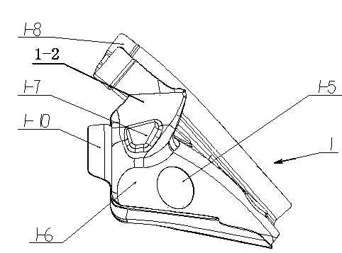 Taillight support of hatchback