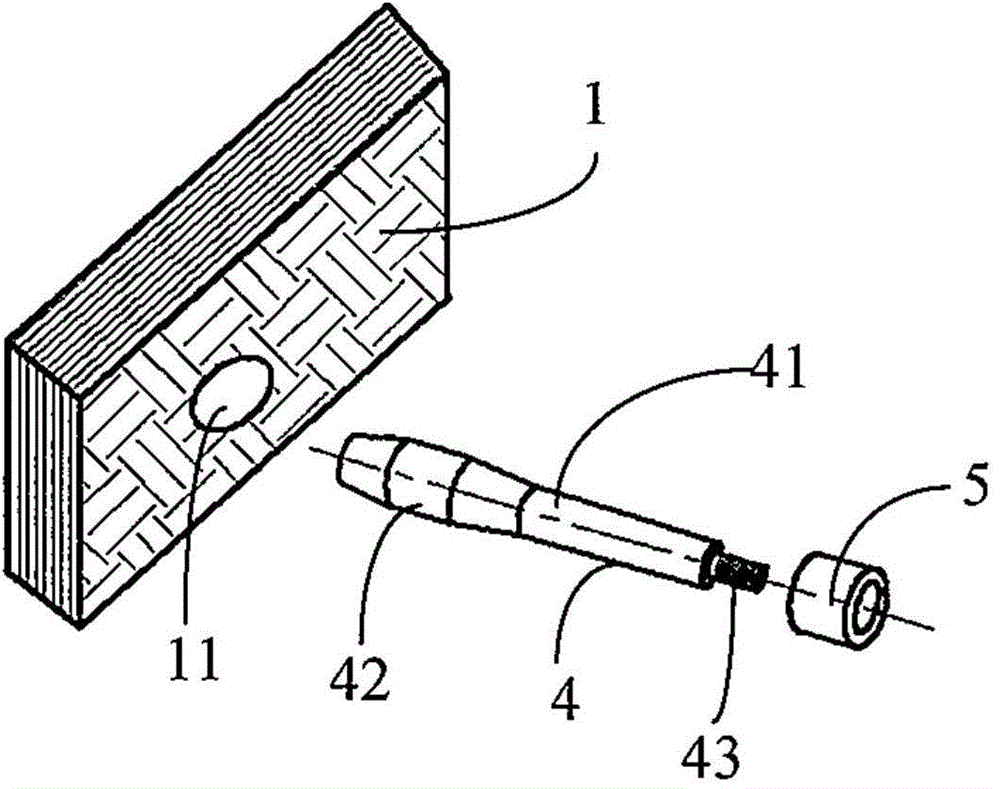 Cold extrusion strengthening method for assembling hole of CFRP composite material laminate