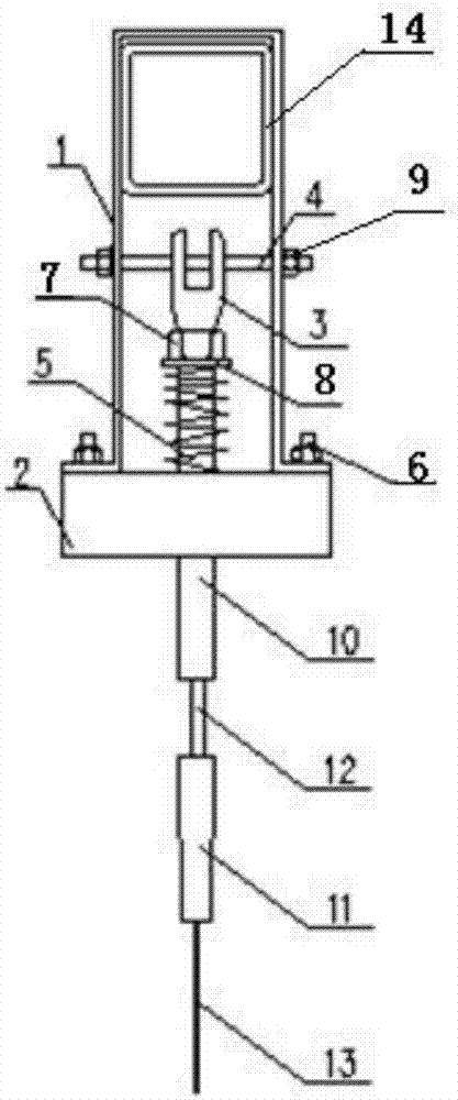 Suspension device provided with damping steel rope and mounting method of suspension device