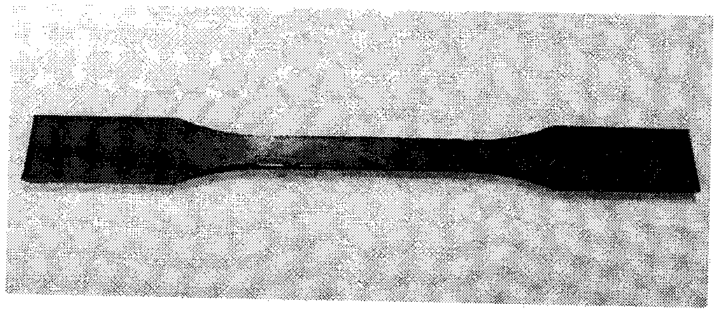 Preparation method for thermosetting phenolic resin tensile sample with high solvent content