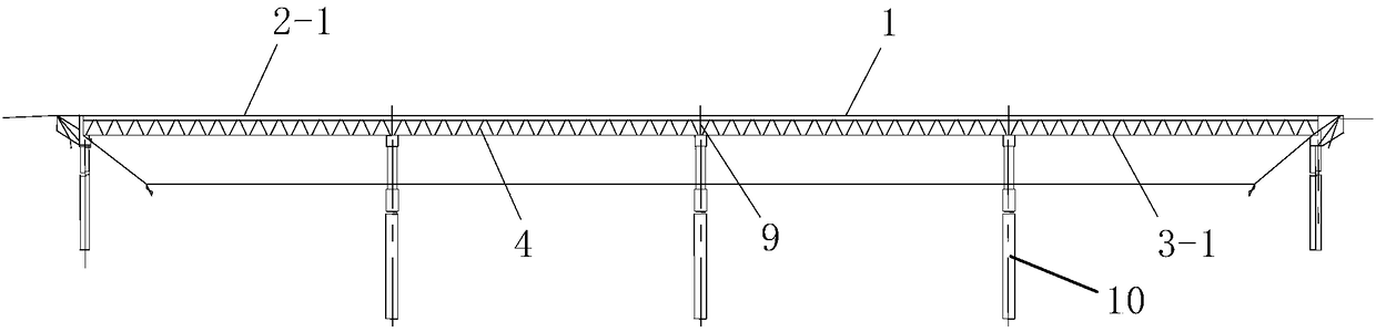 Prefabricated rectangular steel tube concrete composite truss bridge and its construction method