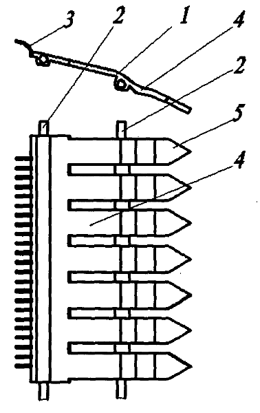 Potato lifter ladder-shaped digging shovel