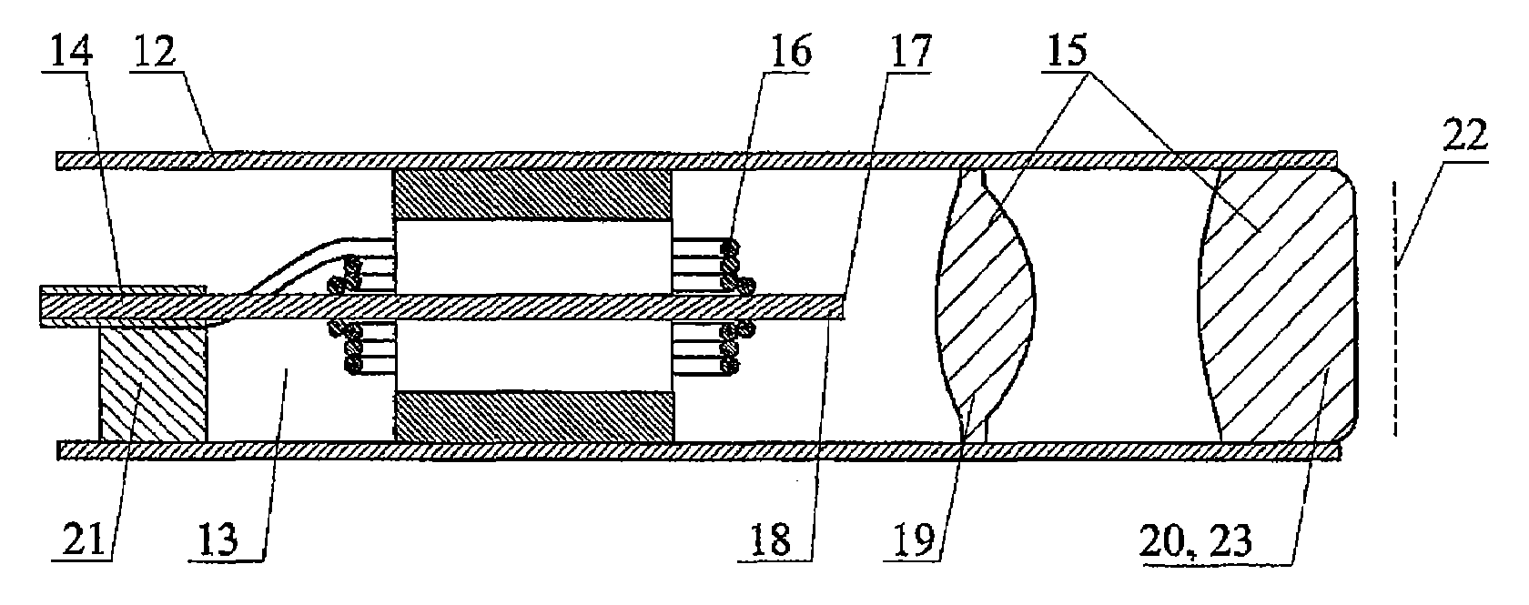 Method for obtaining the image of an object, device for carrying out said method and device for delivering low coherent optical radiation