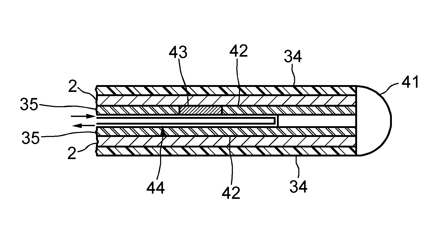 Tube and steerable introduction element comprising the tube