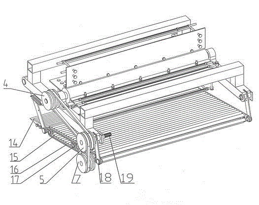 Reverse flexible corn stalk picking device