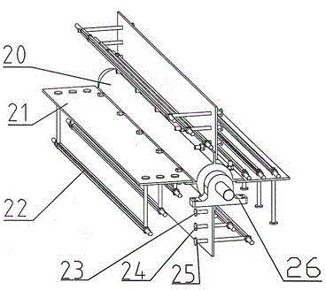 Reverse flexible corn stalk picking device