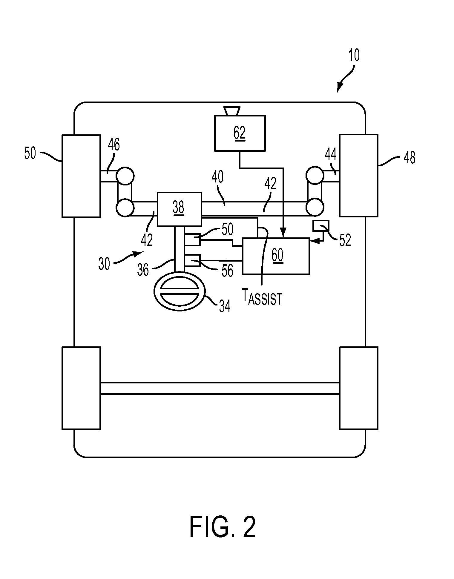 System for providing steering assist torque based on a lateral position command