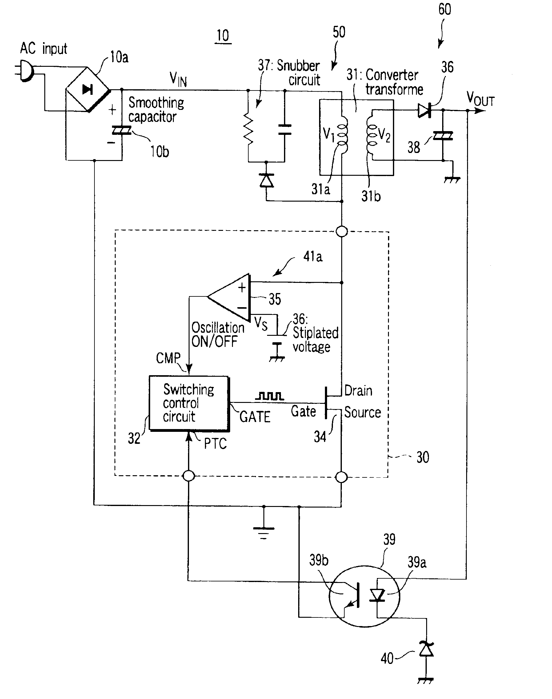 Switching power supply circuit and electronic device